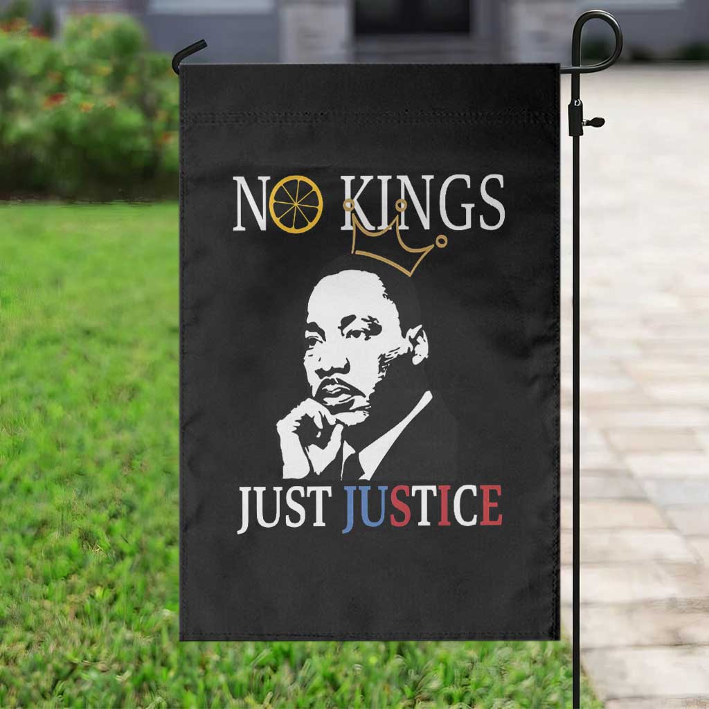 Martin Luther King Jr Garden Flag No Kings Just Justice TS14 Print Your Wear