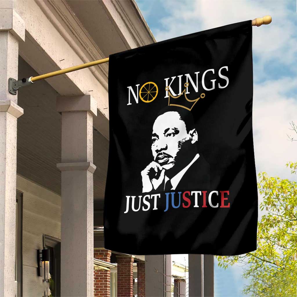 Martin Luther King Jr Garden Flag No Kings Just Justice TS14 Print Your Wear