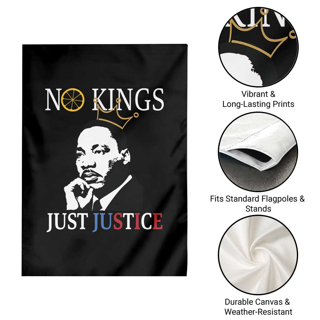 Martin Luther King Jr Garden Flag No Kings Just Justice TS14 Print Your Wear