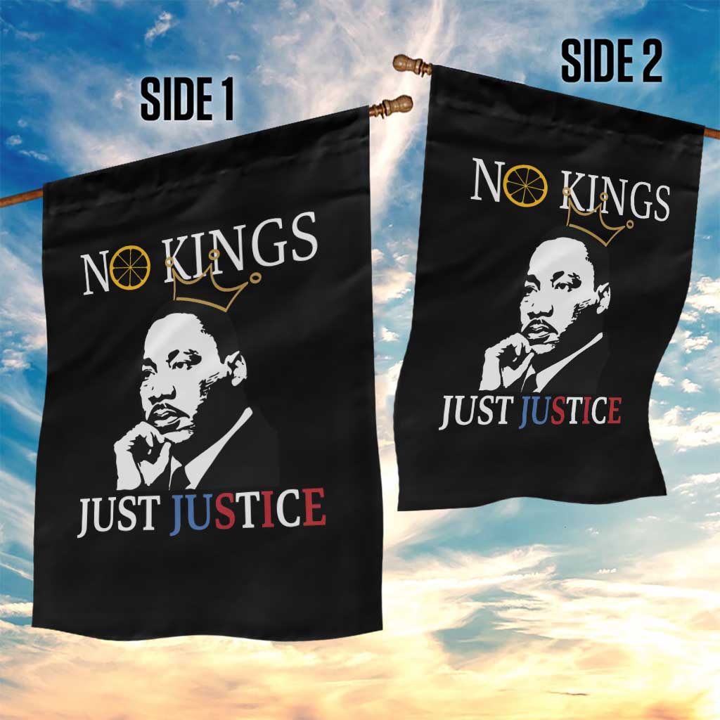 Martin Luther King Jr Garden Flag No Kings Just Justice TS14 Print Your Wear