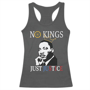 Martin Luther King Jr Racerback Tank Top No Kings Just Justice TS14 Dark Heather Print Your Wear