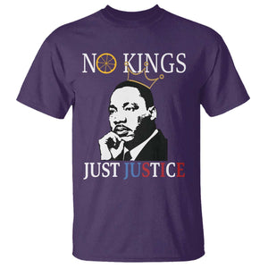 Martin Luther King Jr T Shirt No Kings Just Justice TS14 Purple Print Your Wear