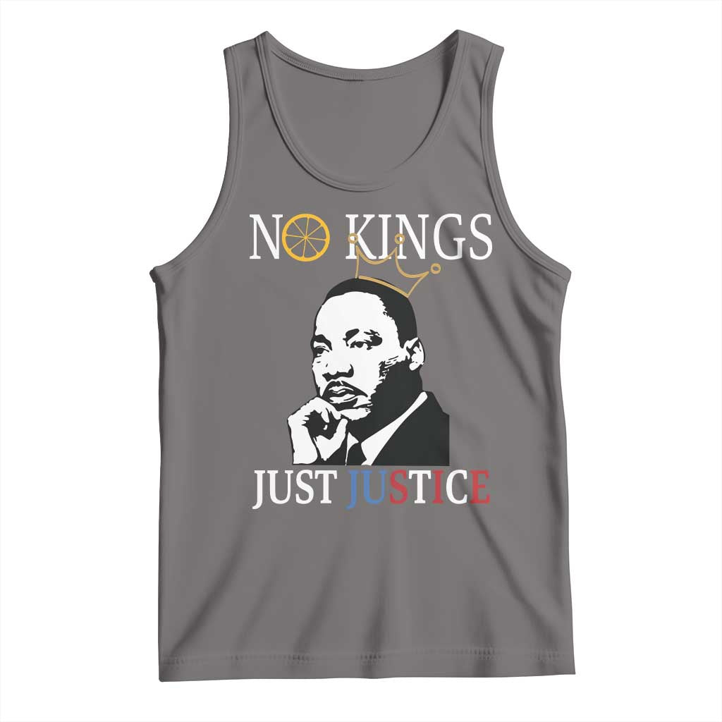 Martin Luther King Jr Tank Top No Kings Just Justice TS14 Deep Heather Print Your Wear