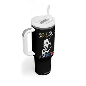 Martin Luther King Jr Tumbler With Handle No Kings Just Justice TS14 Print Your Wear