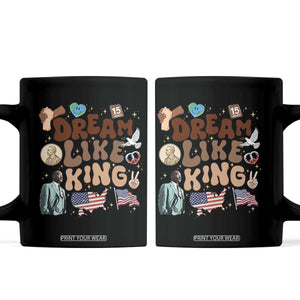 Martin Luther King Jr Coffee Mug Black History Melanin African American TS14 Black Print Your Wear