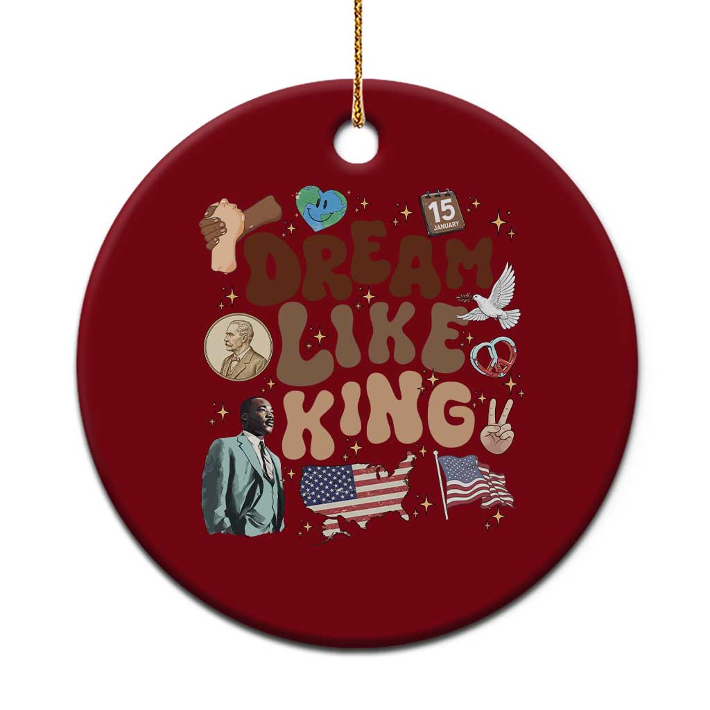 Martin Luther King Jr Ceramic Ornament Black History Melanin African American TS14 1pc Red Print Your Wear