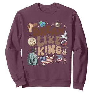 Martin Luther King Jr Sweatshirt Black History Melanin African American TS14 Maroon Print Your Wear