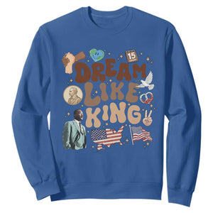 Martin Luther King Jr Sweatshirt Black History Melanin African American TS14 Royal Blue Print Your Wear