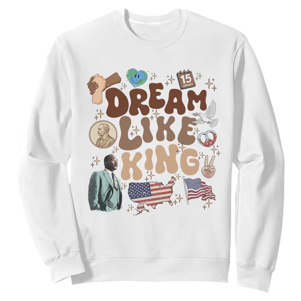 Martin Luther King Jr Sweatshirt Black History Melanin African American TS14 White Print Your Wear