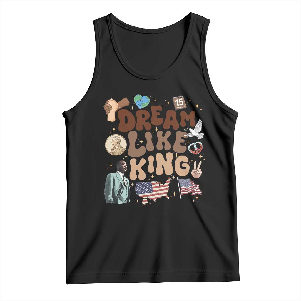 Martin Luther King Jr Tank Top Black History Melanin African American TS14 Black Print Your Wear