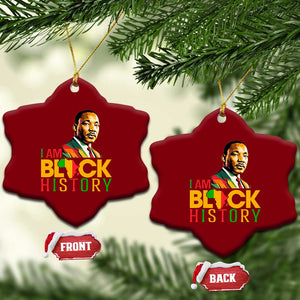 I Am Black History Ceramic Ornament Martin Luther Jr King African American Pride TS14 Print Your Wear