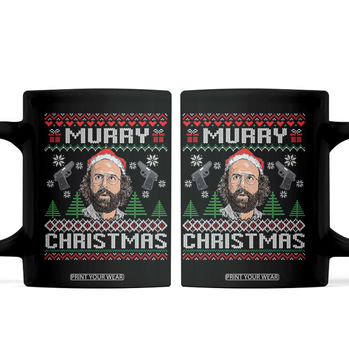 Murray Christmas Coffee Mug Funny Stranger Holiday Meme TS14 Black Print Your Wear