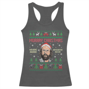 Stranger Christmas Racerback Tank Top Funny Murray Hawkins TS14 Dark Heather Print Your Wear