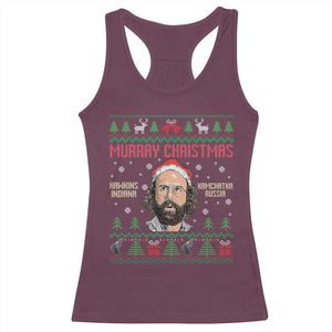 Stranger Christmas Racerback Tank Top Funny Murray Hawkins TS14 Maroon Print Your Wear