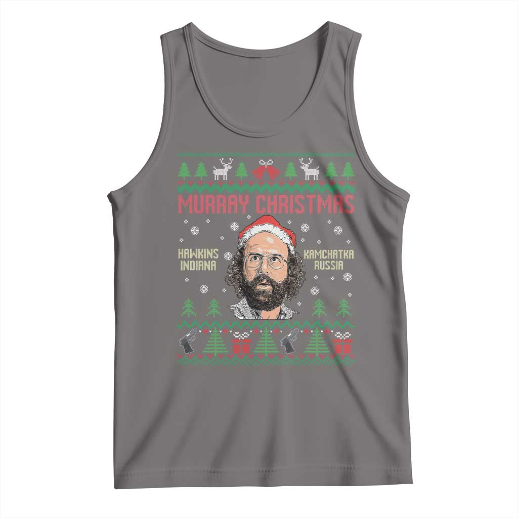 Stranger Christmas Tank Top Funny Murray Hawkins TS14 Deep Heather Print Your Wear