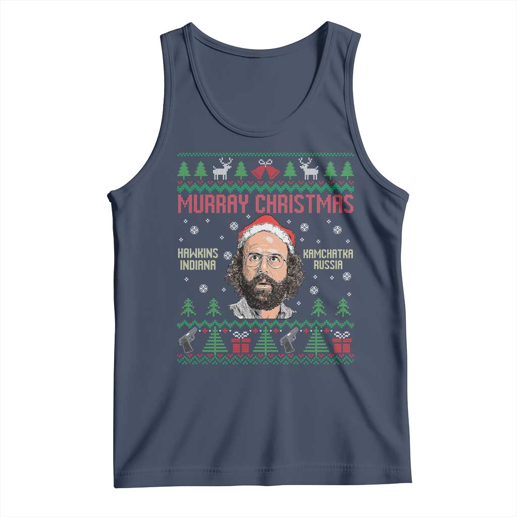 Stranger Christmas Tank Top Funny Murray Hawkins TS14 Navy Print Your Wear