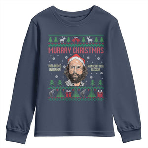 Stranger Christmas Youth Sweatshirt Funny Murray Hawkins TS14 Navy Print Your Wear