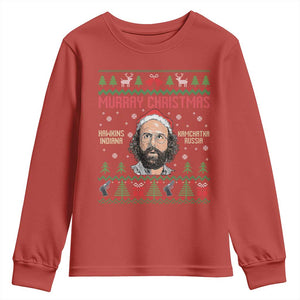 Stranger Christmas Youth Sweatshirt Funny Murray Hawkins TS14 Red Print Your Wear