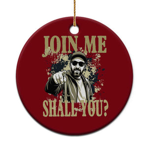 Adam Memorial Tribute Ceramic Ornament Join Me Shall You TS14 1pc Red Print Your Wear