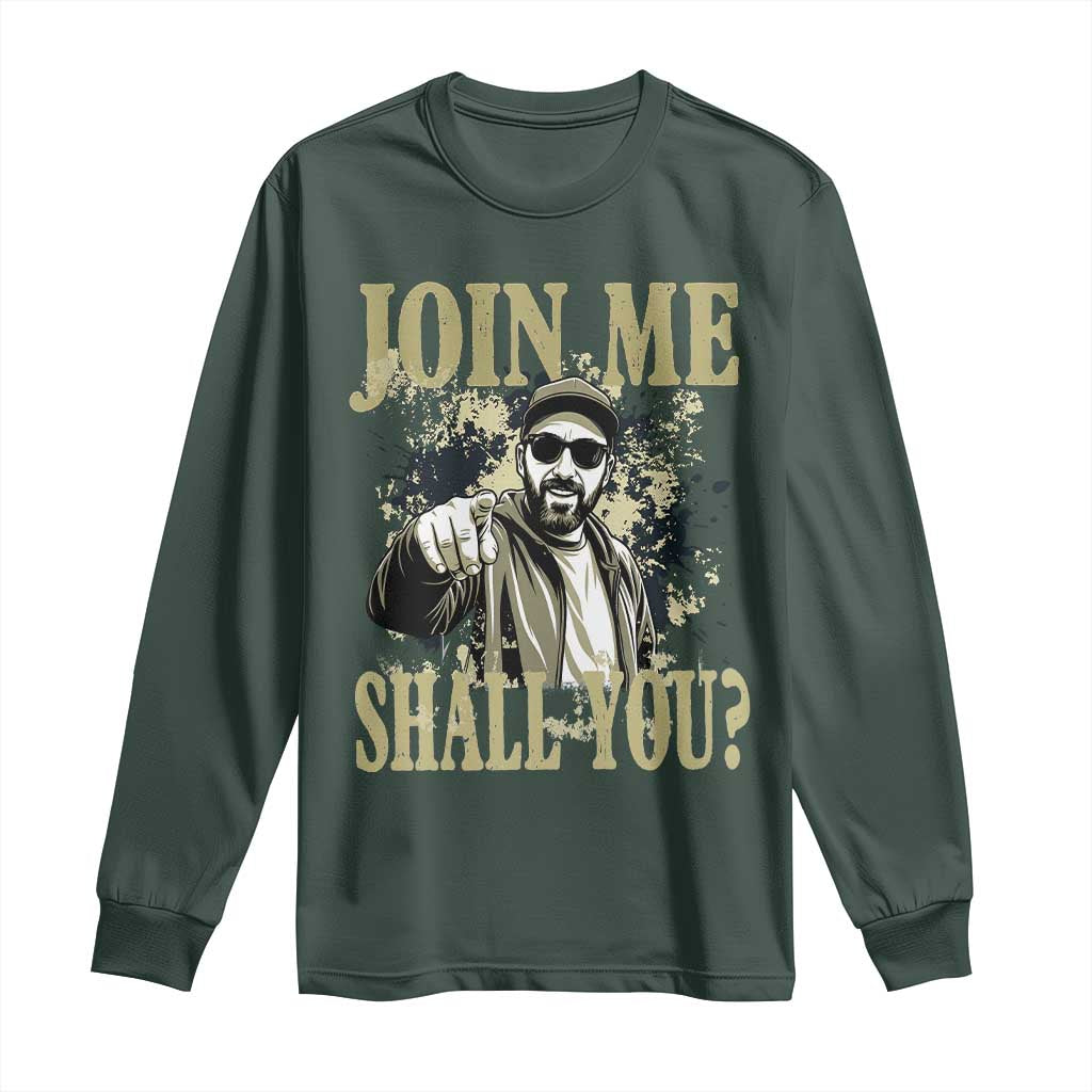 Adam Memorial Tribute Long Sleeve Shirt Join Me Shall You TS14 Dark Forest Green Print Your Wear