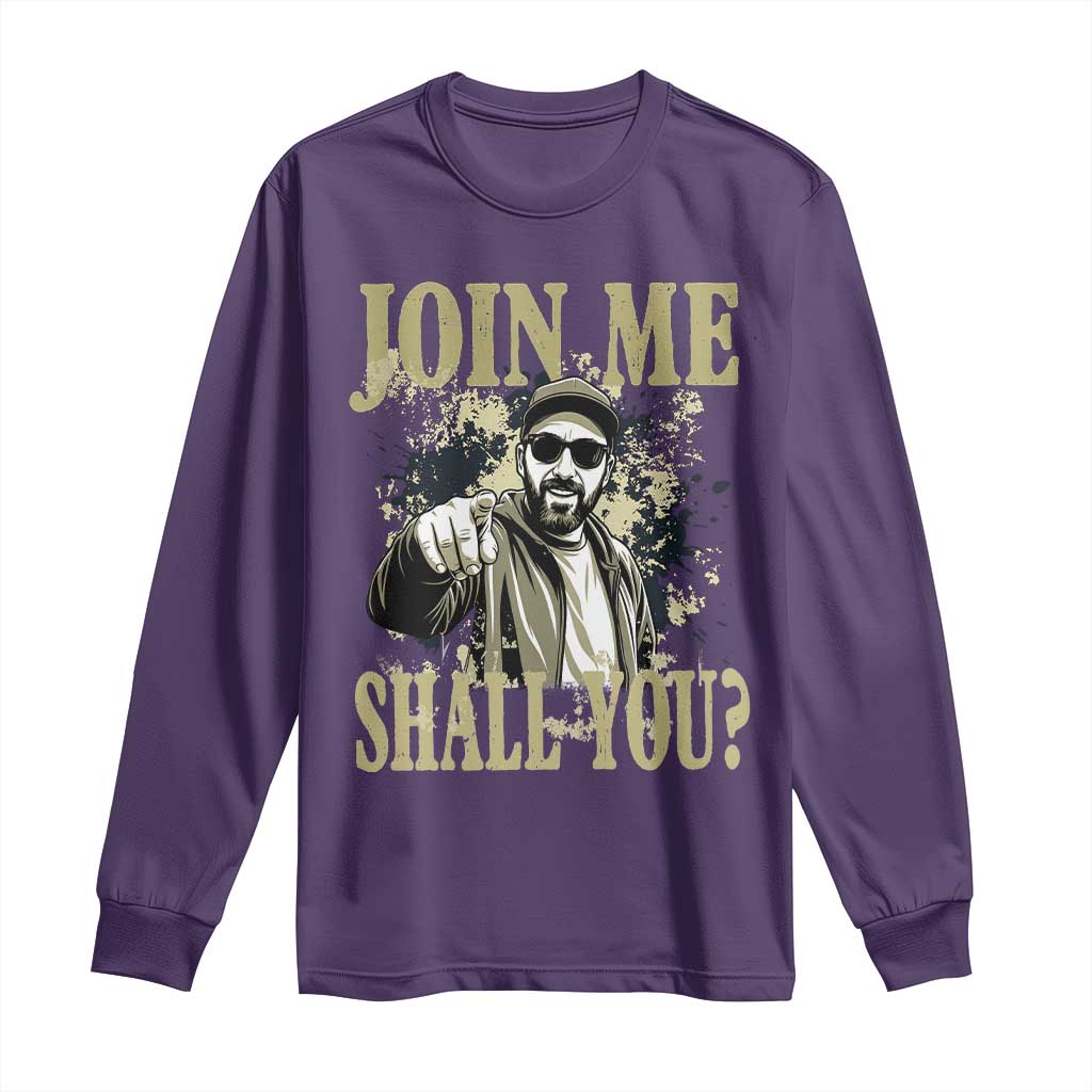 Adam Memorial Tribute Long Sleeve Shirt Join Me Shall You TS14 Purple Print Your Wear