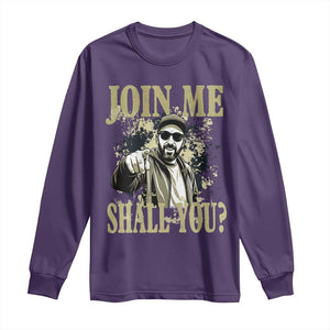 Adam Memorial Tribute Long Sleeve Shirt Join Me Shall You TS14 Purple Print Your Wear