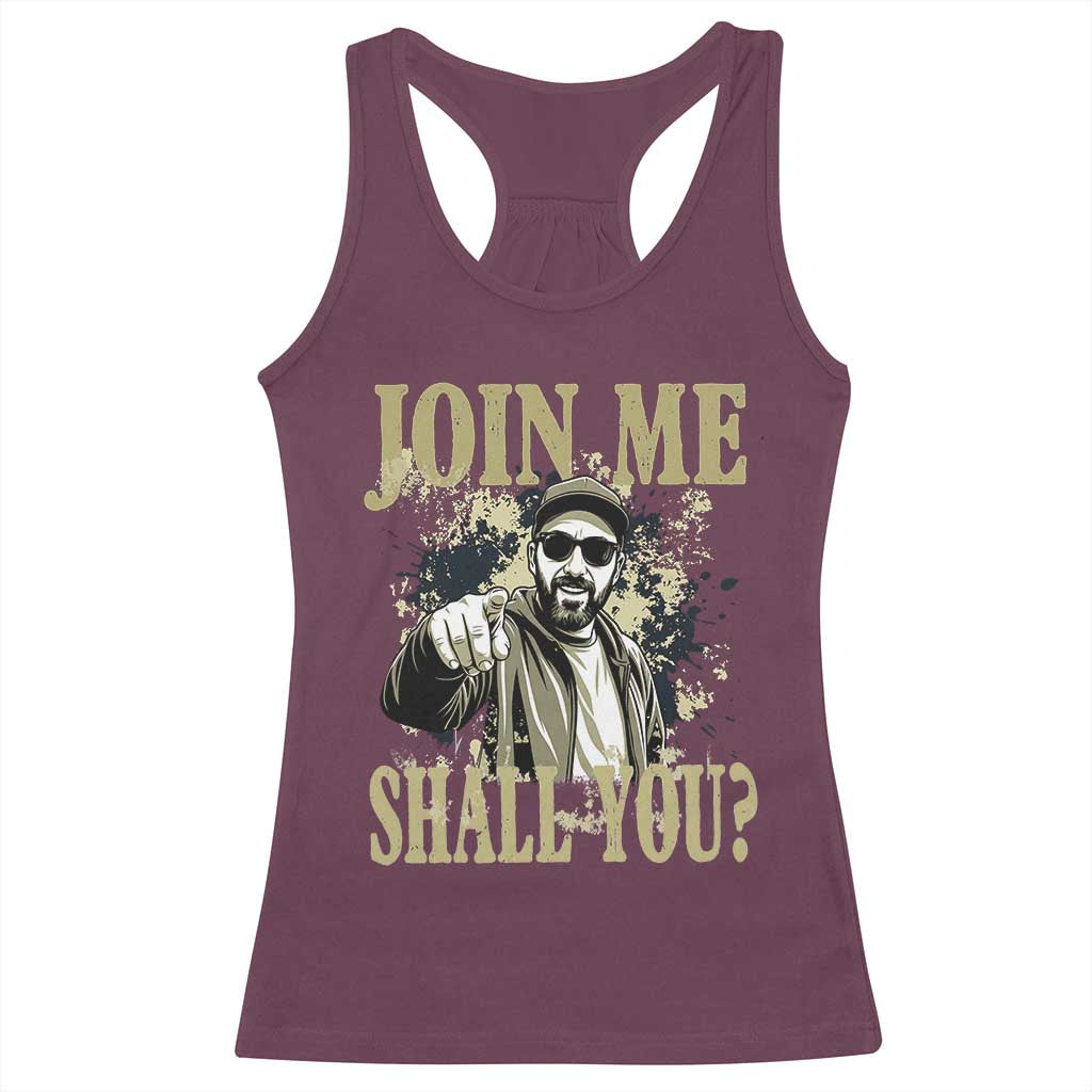 Adam Memorial Tribute Racerback Tank Top Join Me Shall You TS14 Maroon Print Your Wear