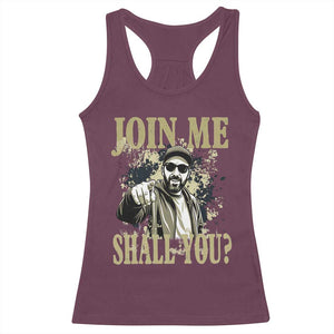 Adam Memorial Tribute Racerback Tank Top Join Me Shall You TS14 Maroon Print Your Wear