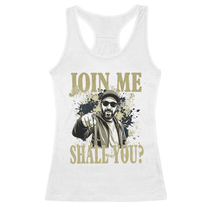 Adam Memorial Tribute Racerback Tank Top Join Me Shall You TS14 White Print Your Wear