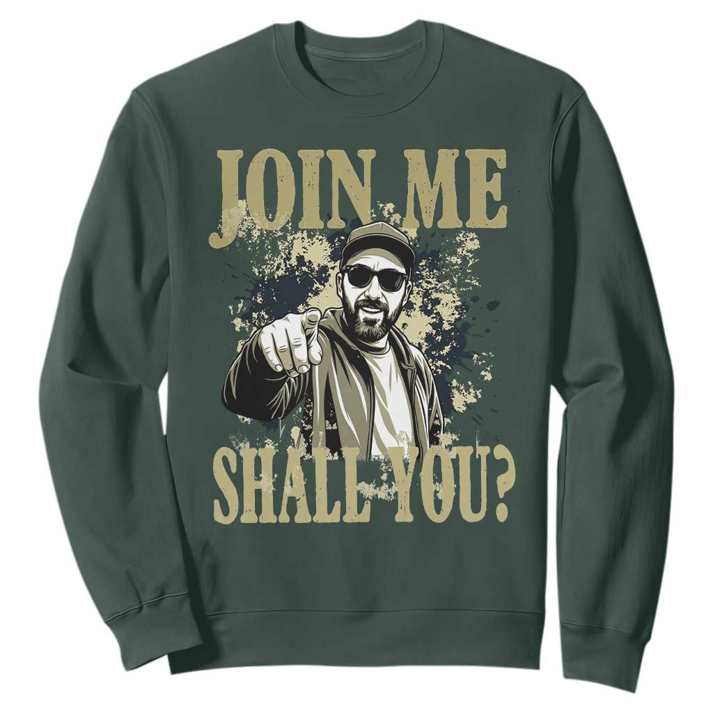 Adam Memorial Tribute Sweatshirt Join Me Shall You TS14 Dark Forest Green Print Your Wear