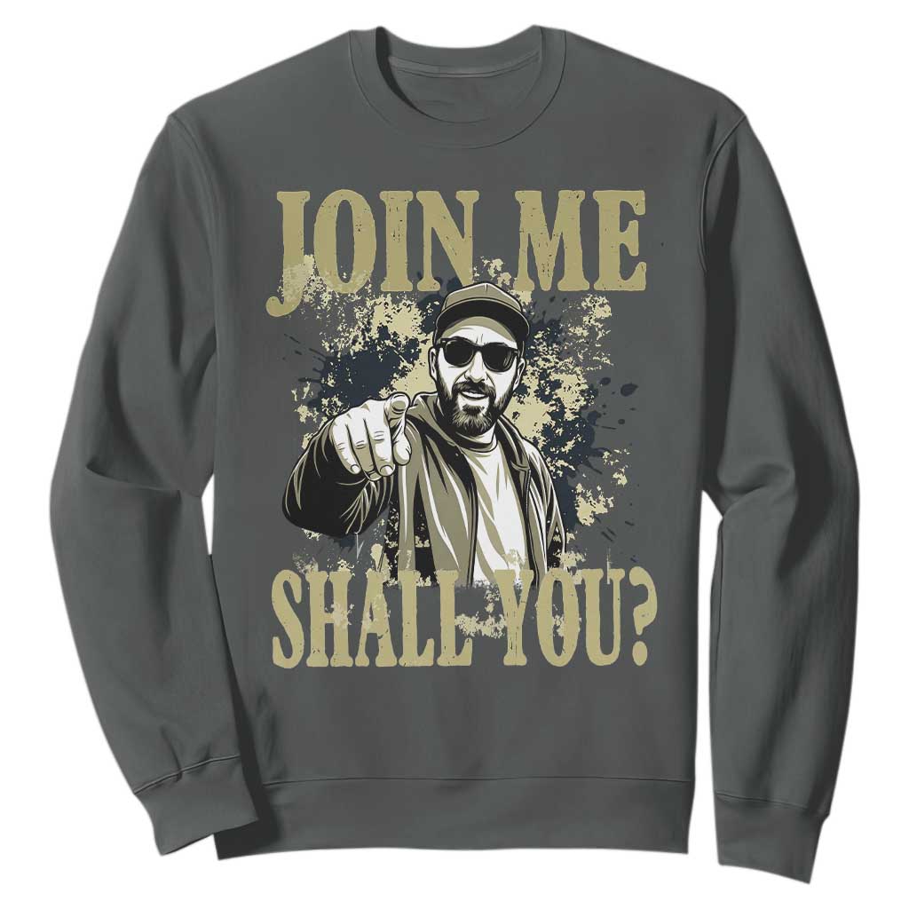 Adam Memorial Tribute Sweatshirt Join Me Shall You TS14 Dark Heather Print Your Wear