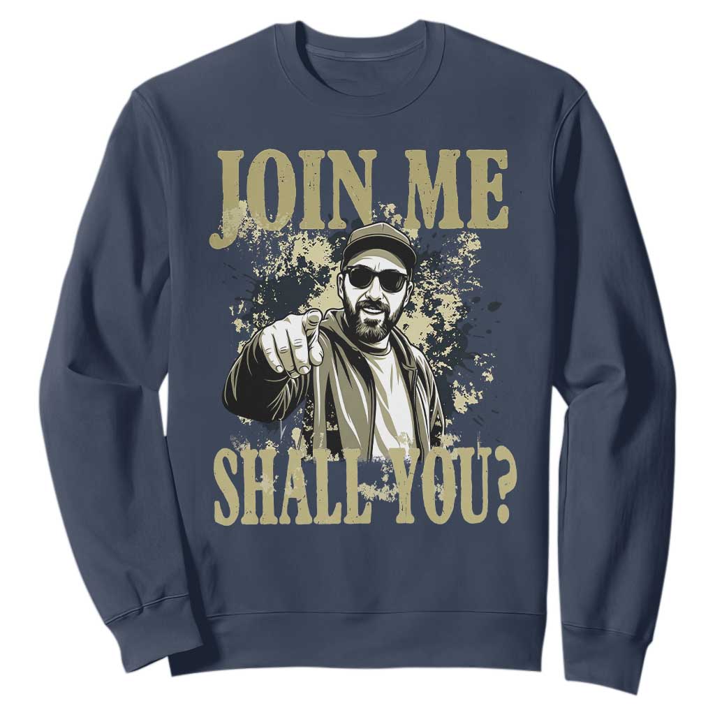 Adam Memorial Tribute Sweatshirt Join Me Shall You TS14 Navy Print Your Wear