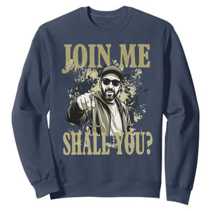 Adam Memorial Tribute Sweatshirt Join Me Shall You TS14 Navy Print Your Wear
