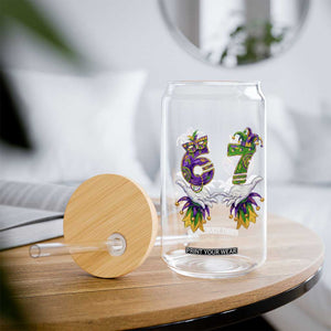 67 Mardi Gras Meme Glass Can Funny Six Seven Hand Carnival Trendy TS14 Print Your Wear