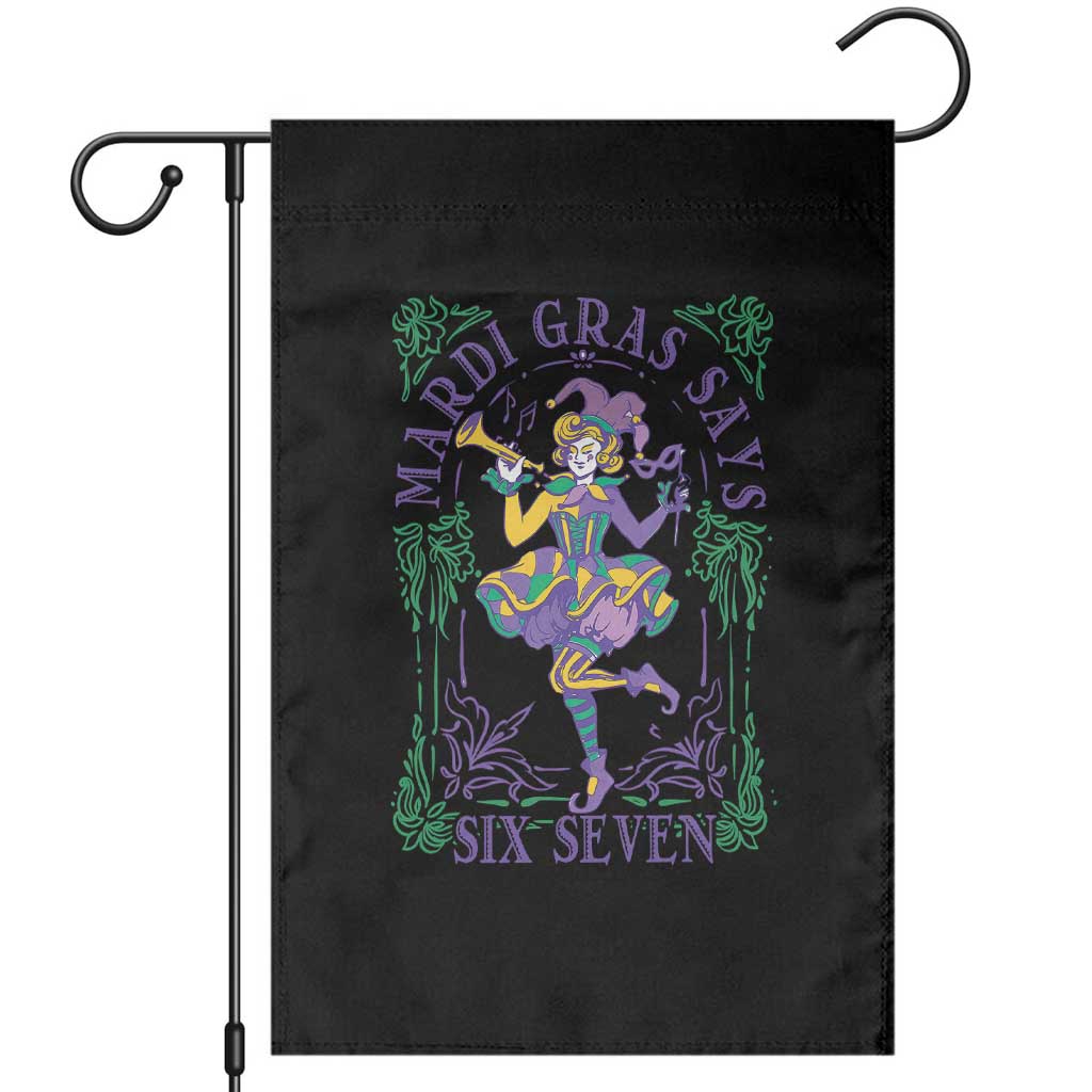 67 Mardi Gras Garden Flag Funny Six Seven Carnival Trendy TS14 Black Print Your Wear