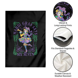 67 Mardi Gras Garden Flag Funny Six Seven Carnival Trendy TS14 Print Your Wear
