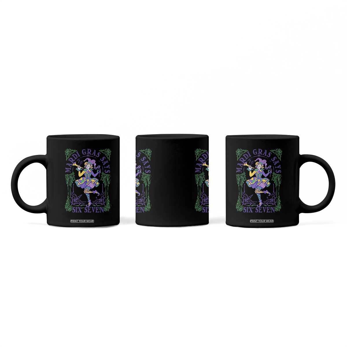 67 Mardi Gras Coffee Mug Funny Six Seven Carnival Trendy TS14 Print Your Wear