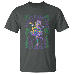 67 Mardi Gras T Shirt Funny Six Seven Carnival Trendy TS14 Dark Heather Print Your Wear