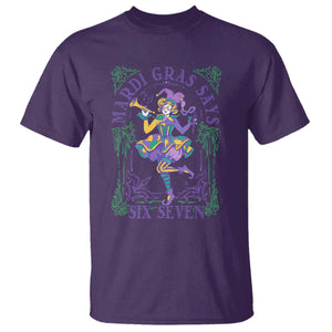67 Mardi Gras T Shirt Funny Six Seven Carnival Trendy TS14 Purple Print Your Wear