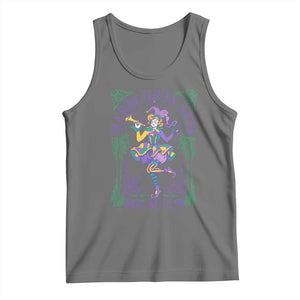 67 Mardi Gras Tank Top Funny Six Seven Carnival Trendy TS14 Black Heather Print Your Wear