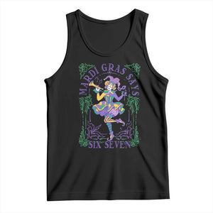 67 Mardi Gras Tank Top Funny Six Seven Carnival Trendy TS14 Black Print Your Wear