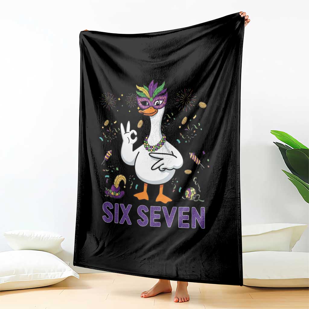 67 Mardi Gras Throw Blanket Funny Goose Meme Carnival Trendy TS14 Print Your Wear
