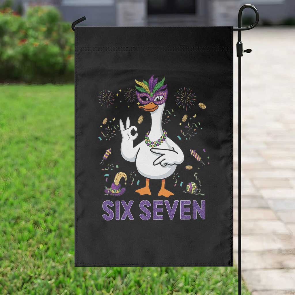 67 Mardi Gras Garden Flag Funny Goose Meme Carnival Trendy TS14 Print Your Wear