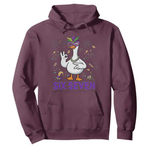 67 Mardi Gras Hoodie Funny Goose Meme Carnival Trendy TS14 Maroon Print Your Wear