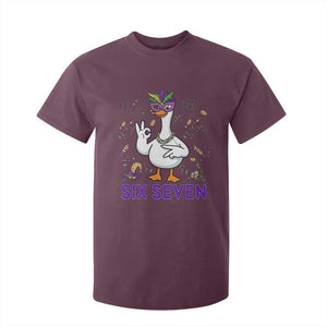 67 Mardi Gras T Shirt For Kid Funny Goose Meme Carnival Trendy TS14 Maroon Print Your Wear