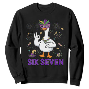 67 Mardi Gras Sweatshirt Funny Goose Meme Carnival Trendy TS14 Black Print Your Wear