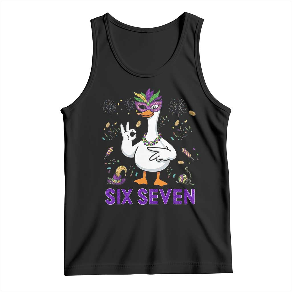 67 Mardi Gras Tank Top Funny Goose Meme Carnival Trendy TS14 Black Print Your Wear
