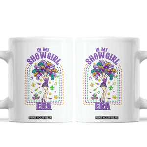Mardi Gras Queen Coffee Mug In My Showgirl Era TS14 White Print Your Wear