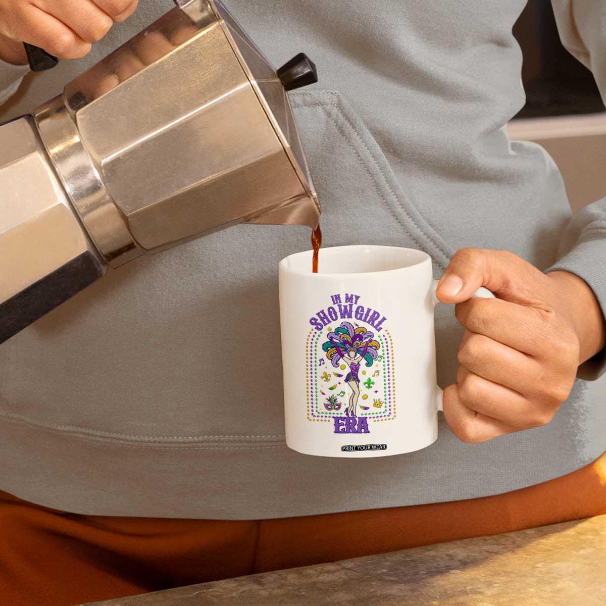 Mardi Gras Queen Coffee Mug In My Showgirl Era TS14 Print Your Wear