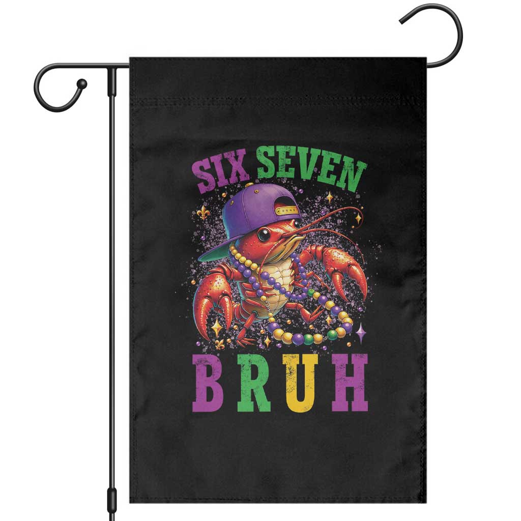 67 Mardi Gras Garden Flag Funny Crawfish Six Seven Bruh Meme TS14 Black Print Your Wear